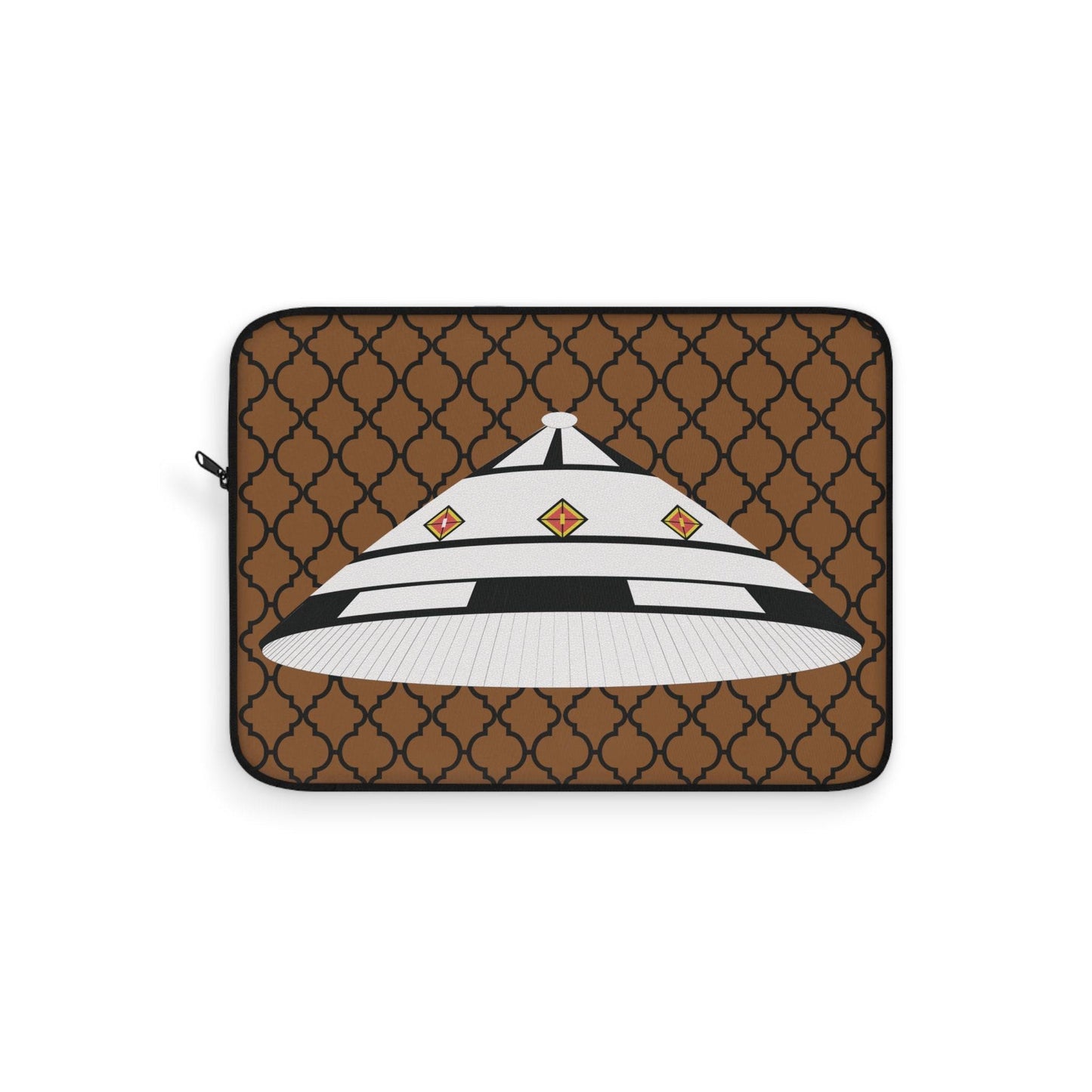 Fulani Hat Laptop Sleeve: African Argyle Print, Designer Computer Bag, Pro Macbook Air Sleeve