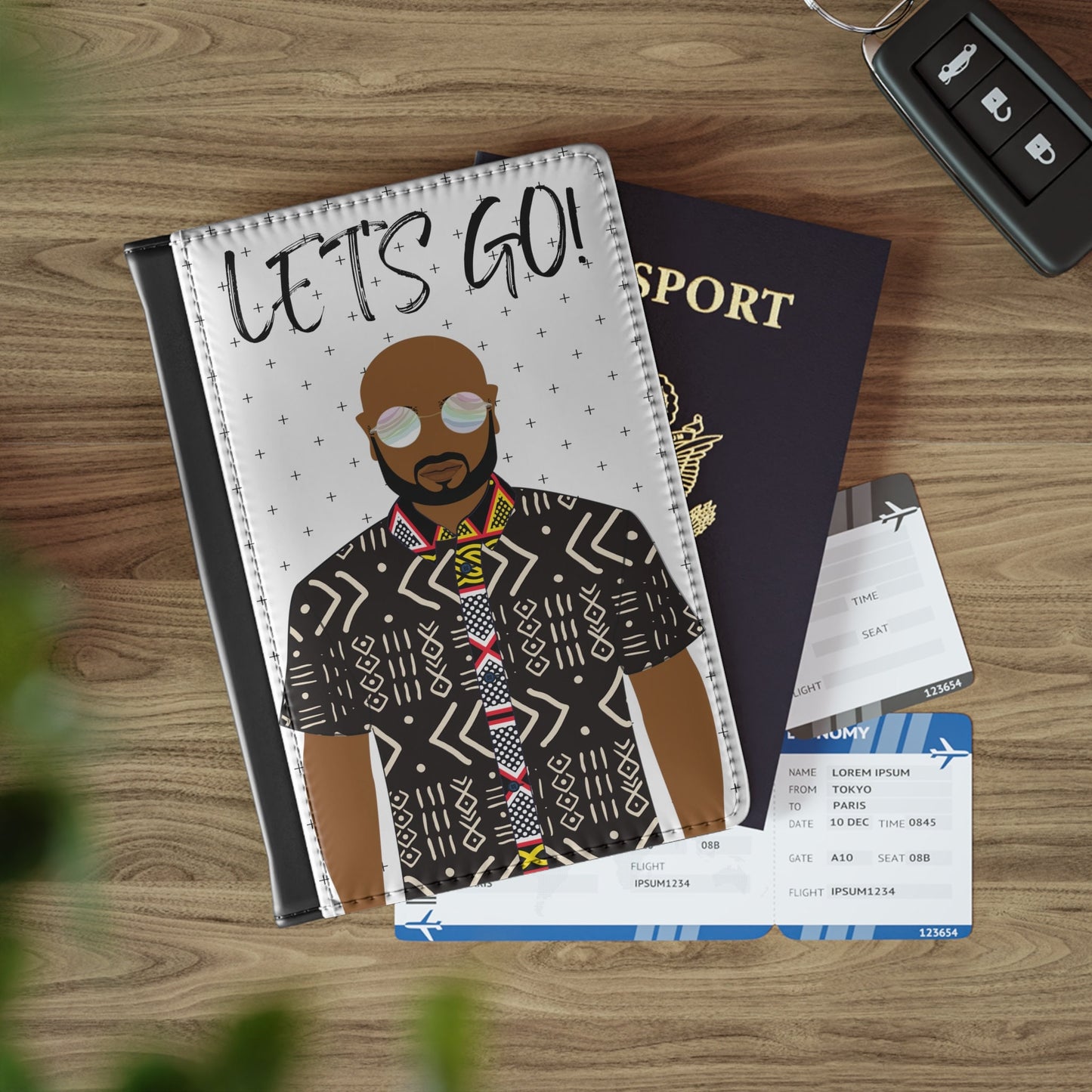 Monsieur GO - White cross - Passport Cover