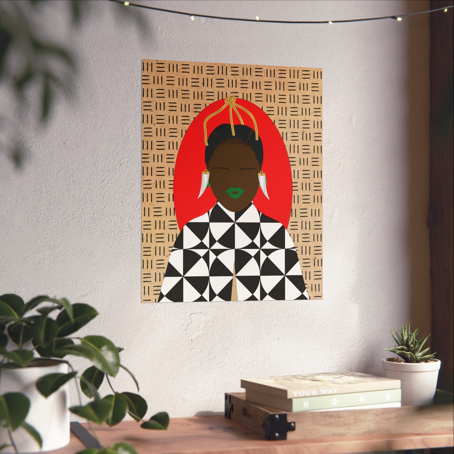 Sunny Babe(Chocolate) Hair Premium Matte Vertical Posters
