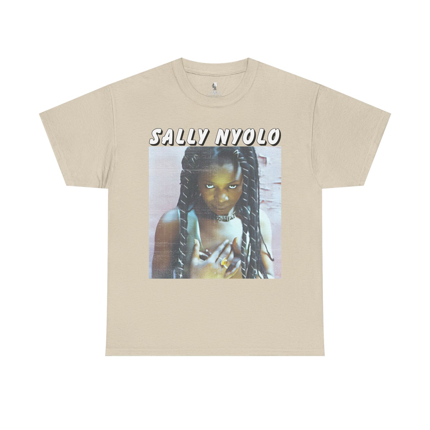 Sally Nyongo Unisex Heavy Cotton Tee - African Inspired T-Shirt, Ethnic Print Tee, Unisex Graphic Tee, Afrocentric Clothing