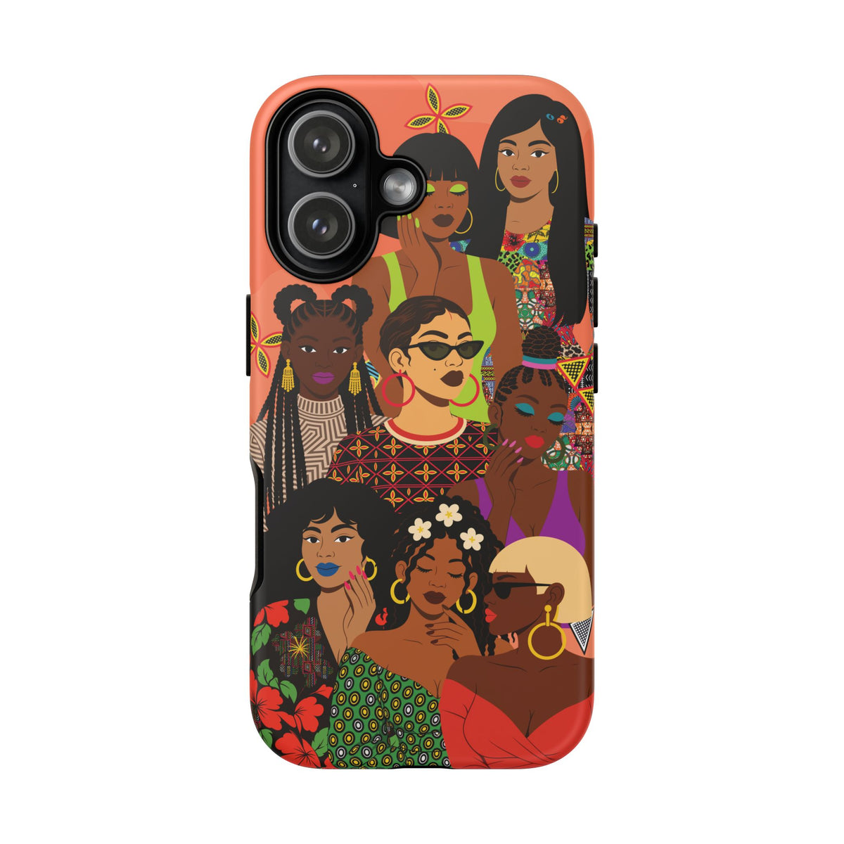 Black Girl Magic Collage Phone Case, African Art Design, Stylish Protective Cover for Samsung and iPhone, Unique Accessory, Gift Idea
