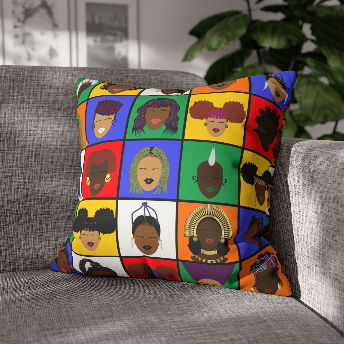 Faux Suede Pillow Case - Rubikas Square Pillow Case With Concealed Zipper Design