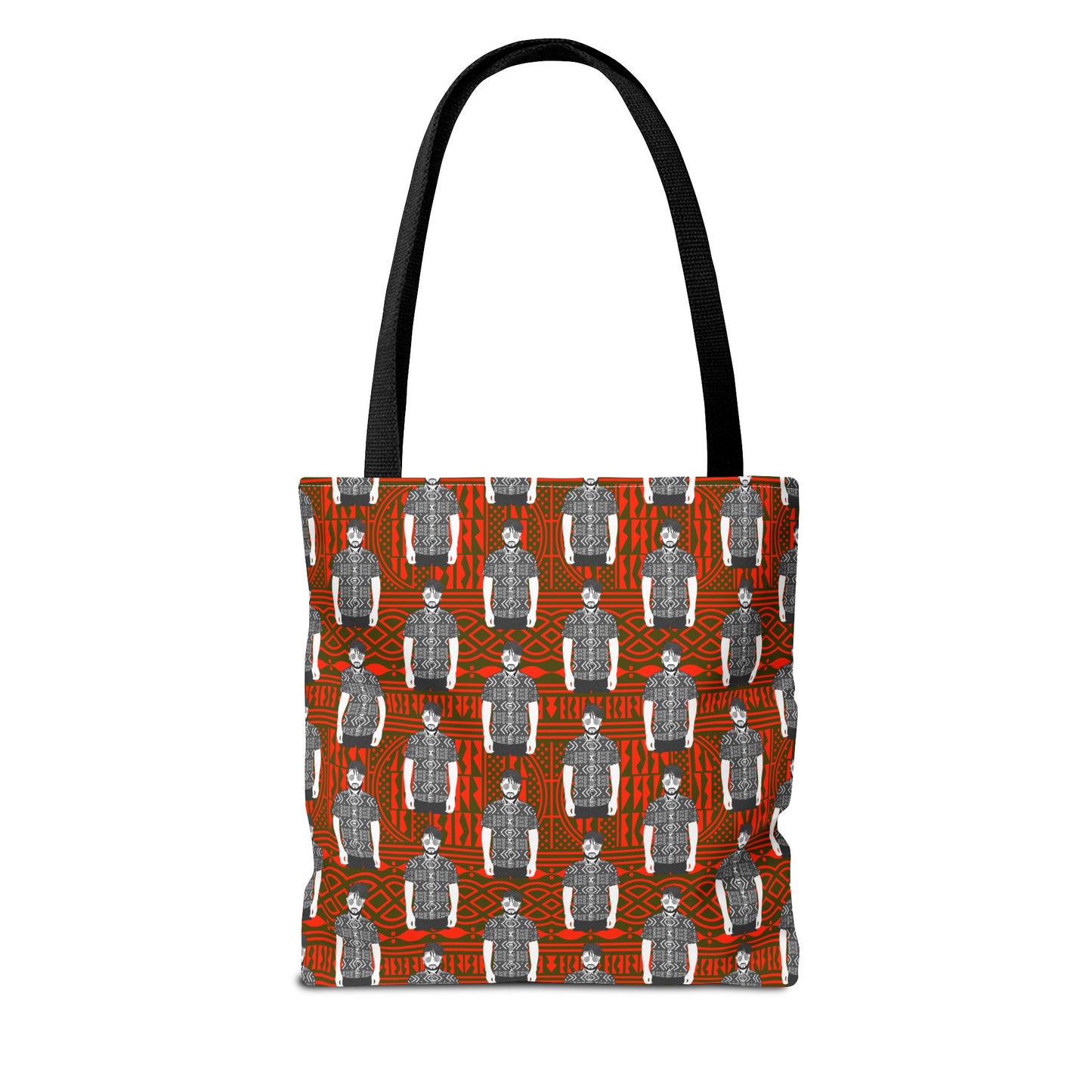 Pascale in BW Mudcloth CanvasTote Bag