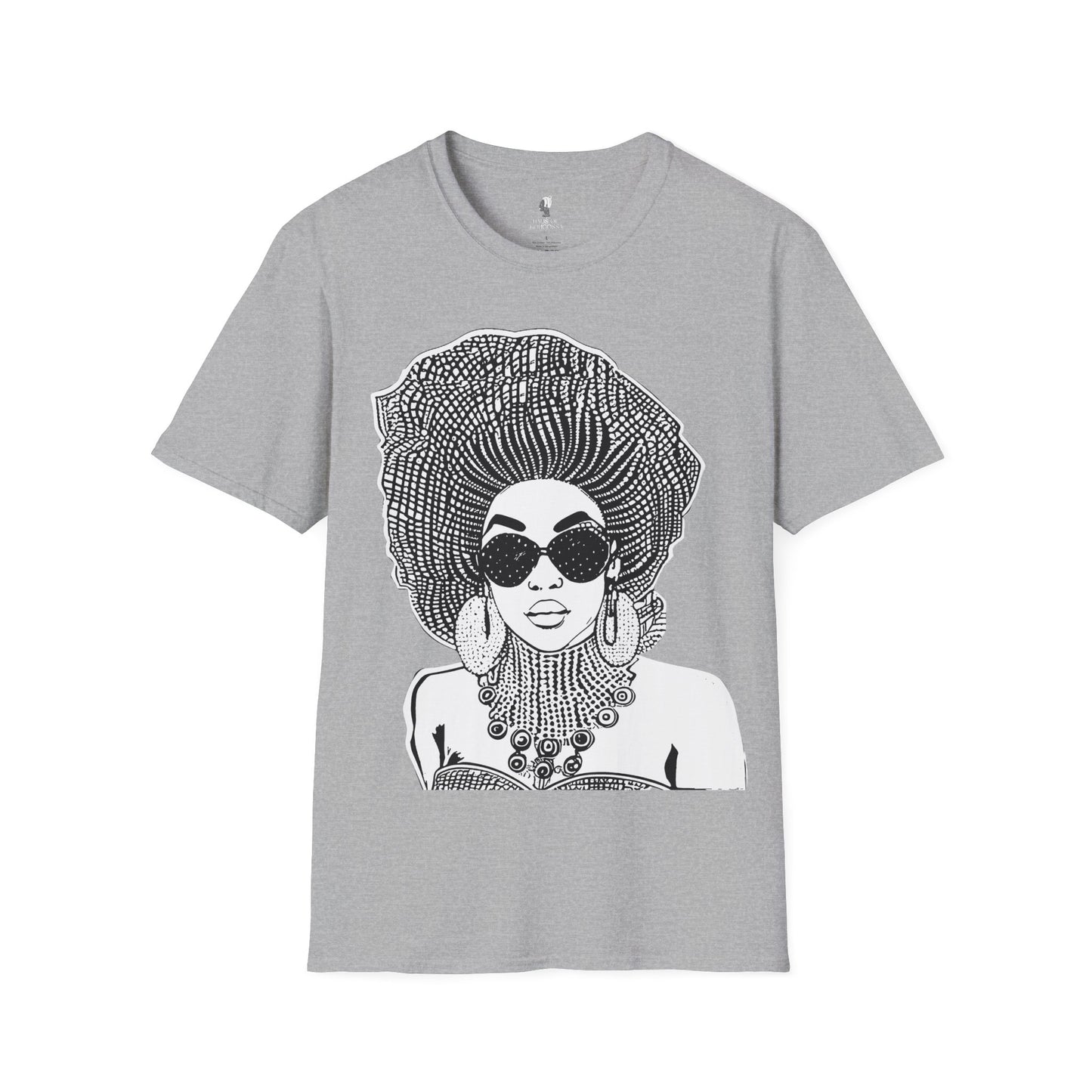Madame Headtie(BW) -  Unisex Softstyle T-shirt