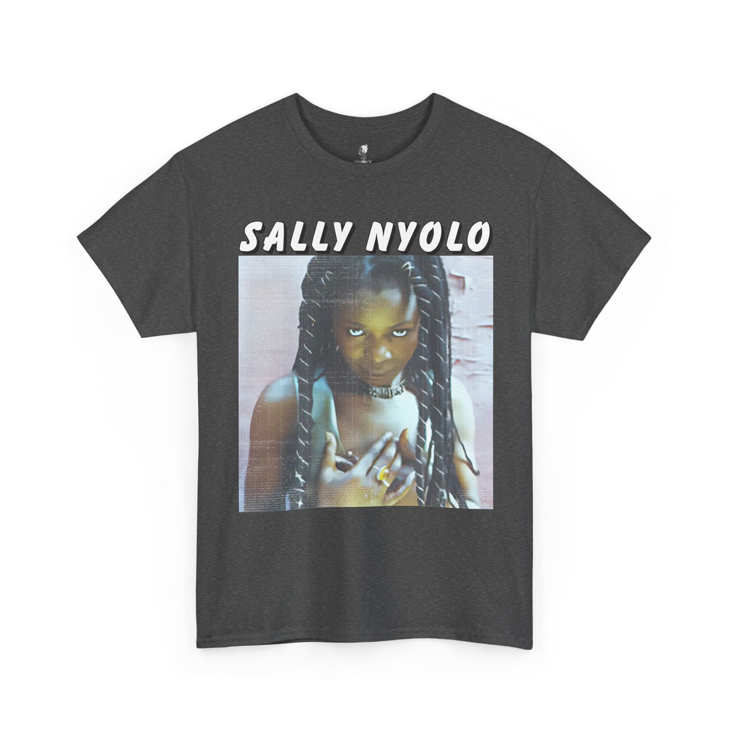 Sally Nyongo Unisex Heavy Cotton Tee - African Inspired T-Shirt, Ethnic Print Tee, Unisex Graphic Tee, Afrocentric Clothing