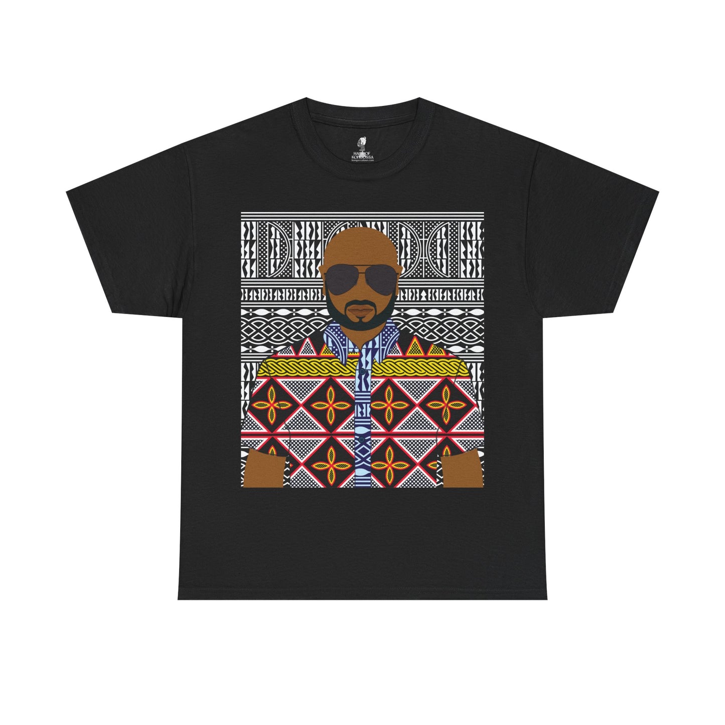 Le Monsieur Yellow Toghu on BW Ndop Unisex Heavy Cotton Tee