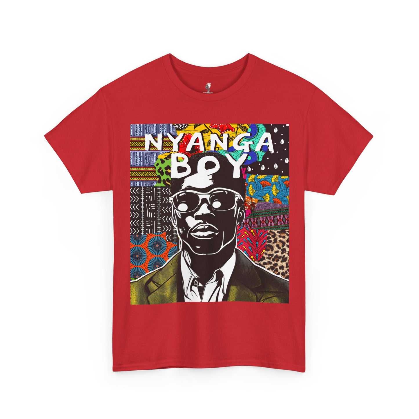 Nyanga Boy Unisex T-Shirt for African Art Lovers, Afrocentric Clothing, African Heritage Top, Tee for Men and Women - Front Design