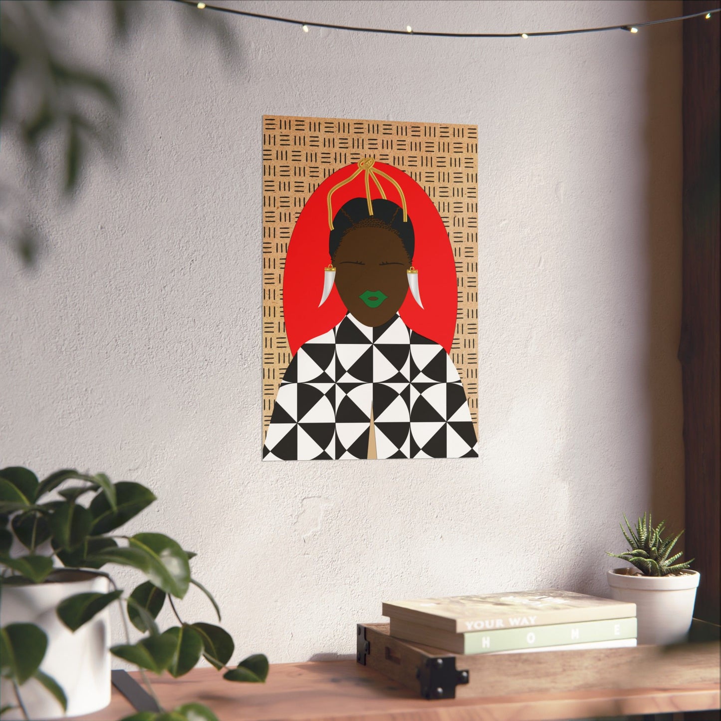 Sunny Babe(Chocolate) Hair Premium Matte Vertical Posters