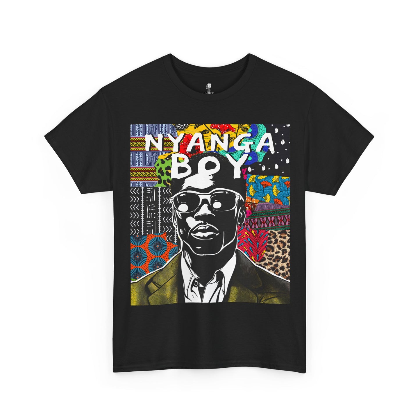 Nyanga Boy Unisex T-Shirt for African Art Lovers, Afrocentric Clothing, African Heritage Top, Tee for Men and Women - Front Design