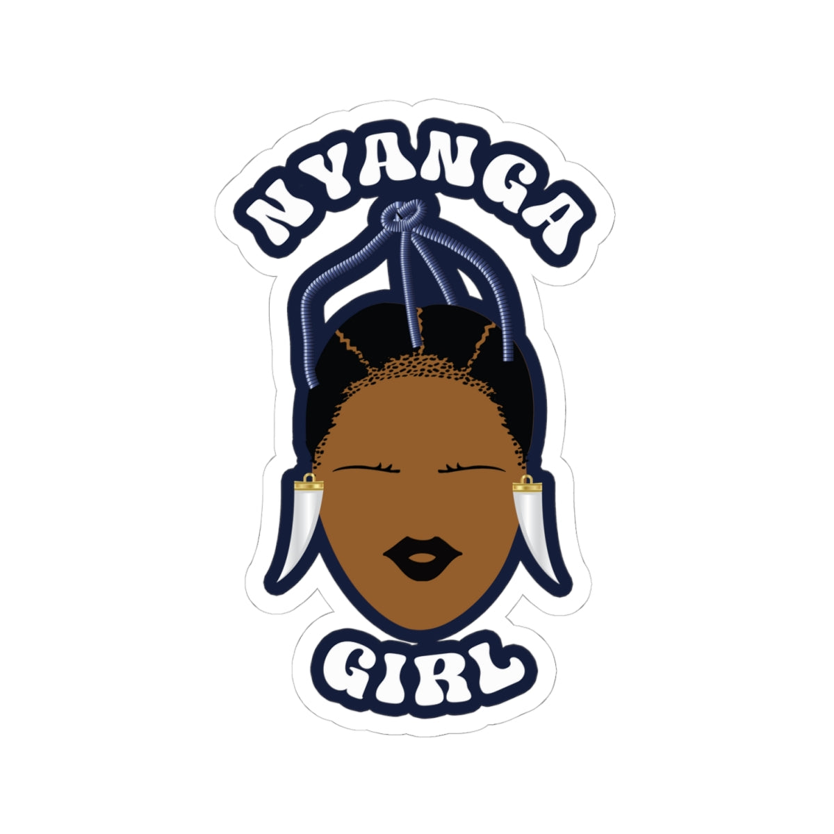 Nyanga Girl Kiss-Cut Stickers