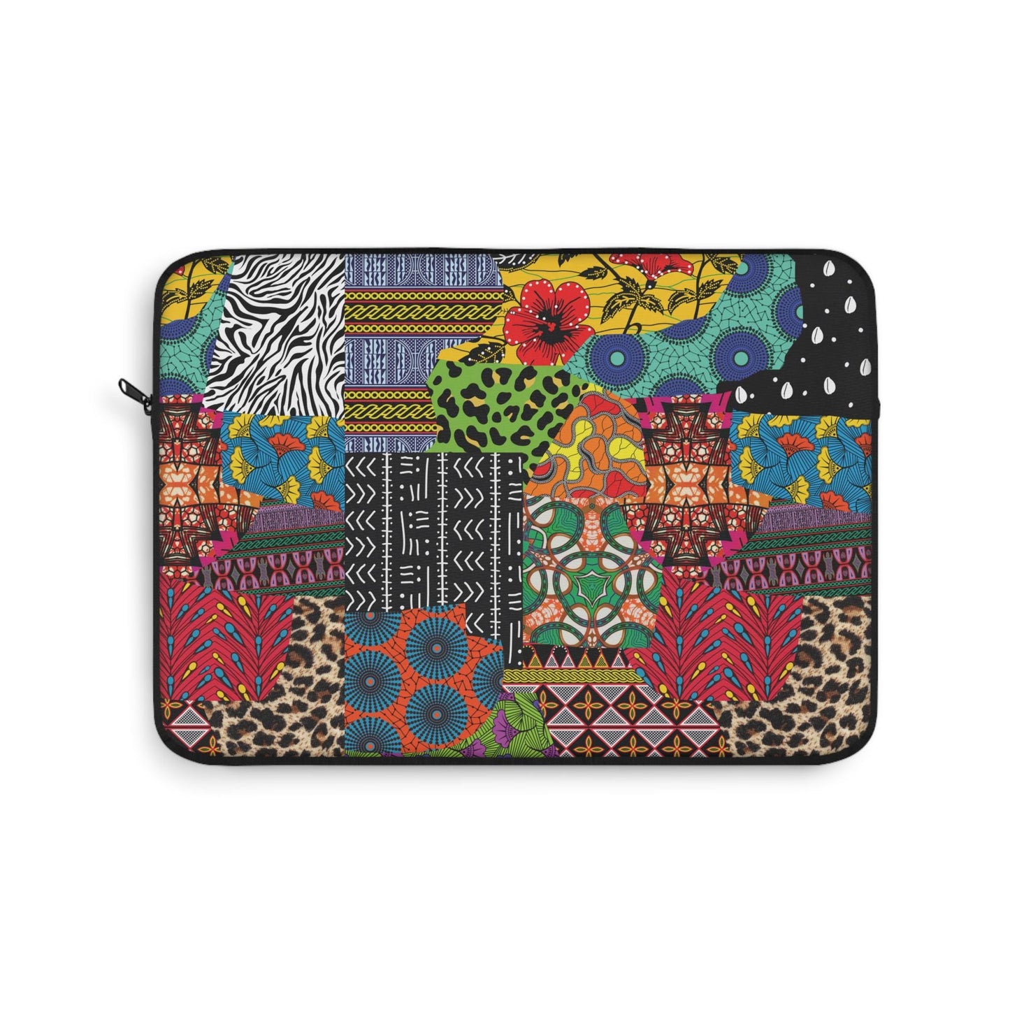 Ankara Patchwork Laptop Sleeve: African Print Computer Case, Pro Macbook Air Sleeve