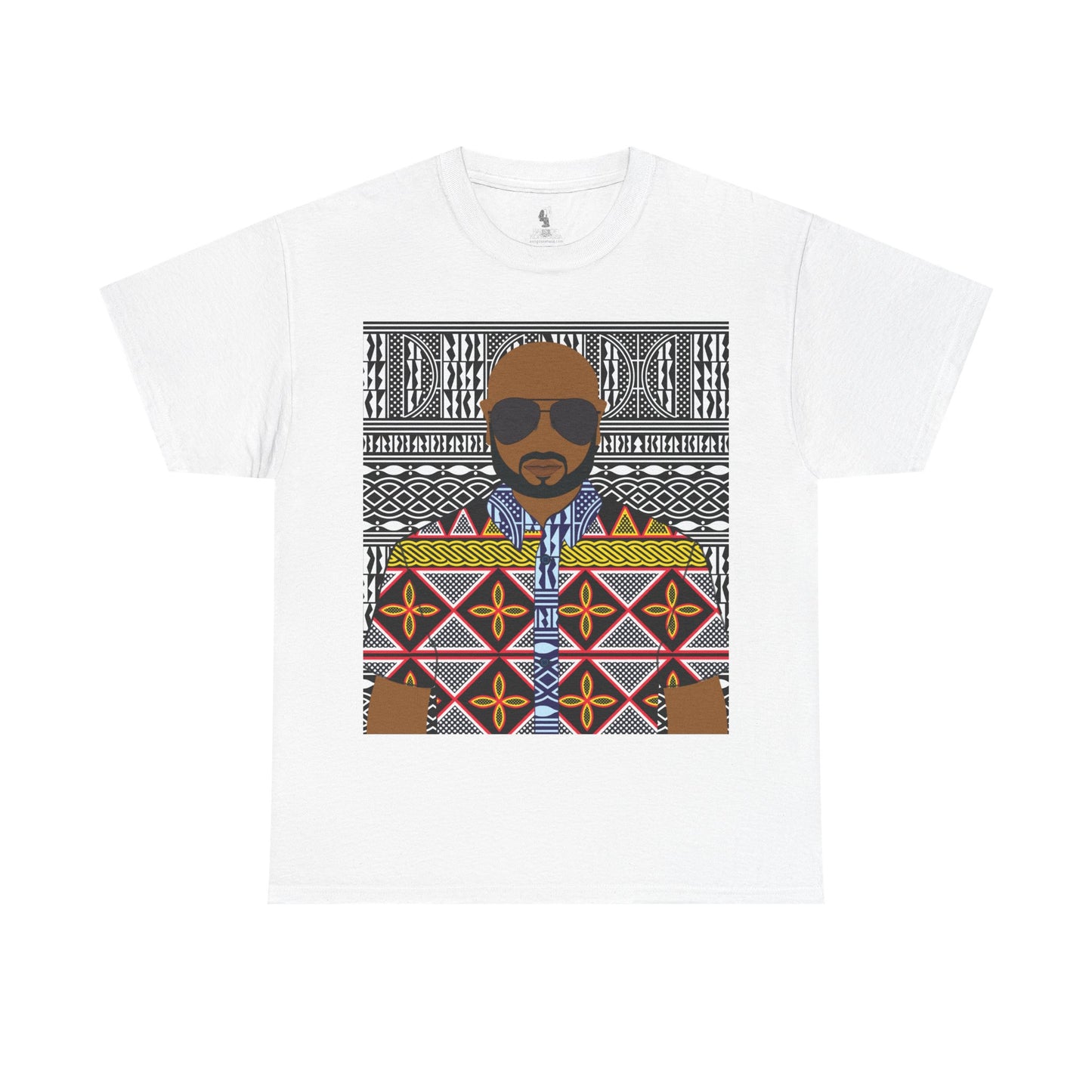 Le Monsieur Yellow Toghu on BW Ndop Unisex Heavy Cotton Tee