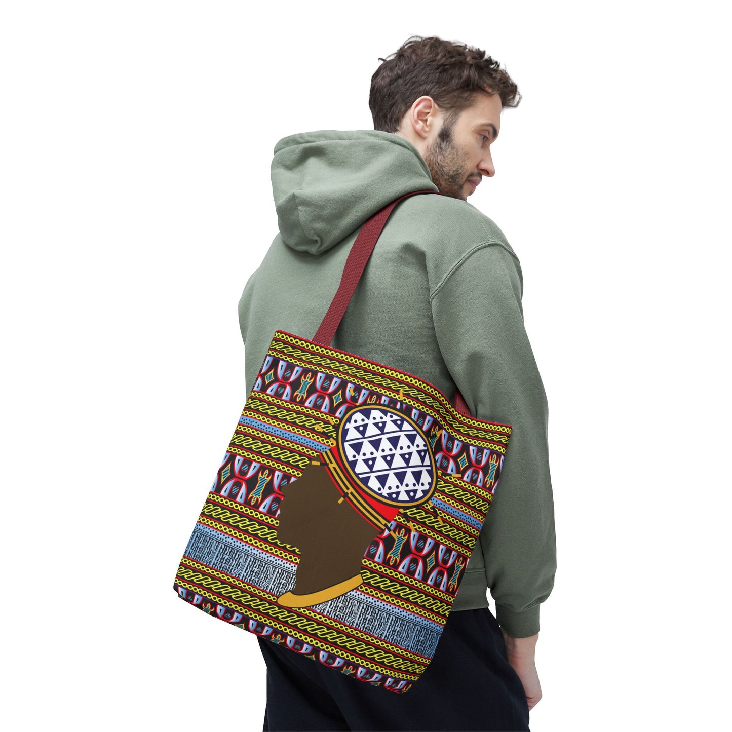 Cameroon Ndop Man Canvas Tote Bag