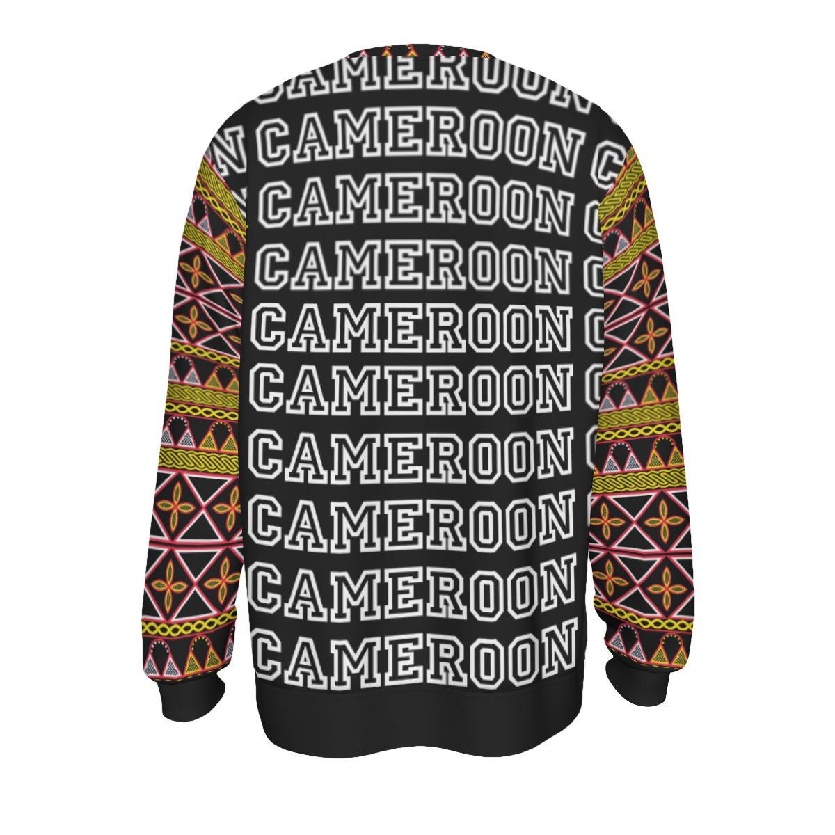 Cameroon Toghu Print Sweatshirt: Unisex Scuba Fabric