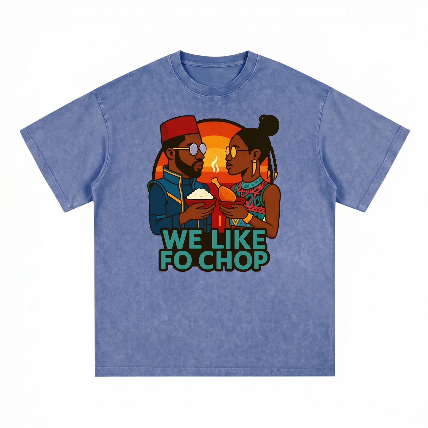 We Like Fo Chop Unisex Heavyweight Vintage Washed T-shirt