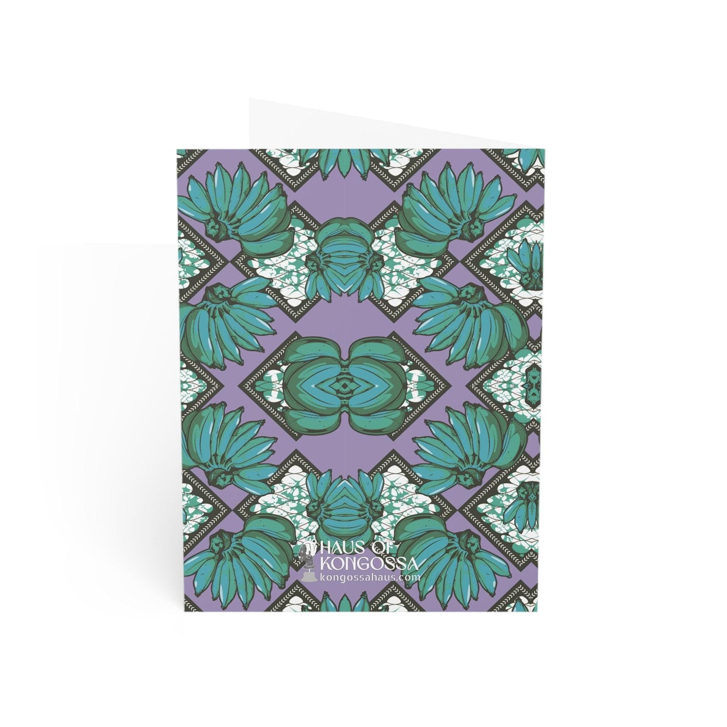 Havana Banana(Chocolate) on Green Banana African Greeting Cards (1, 10pcs)