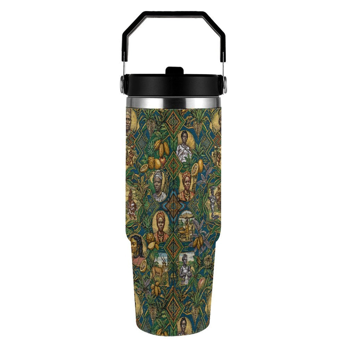 Emerald Currency 30oz Travel Tumbler Stainless Steel with Top Handle