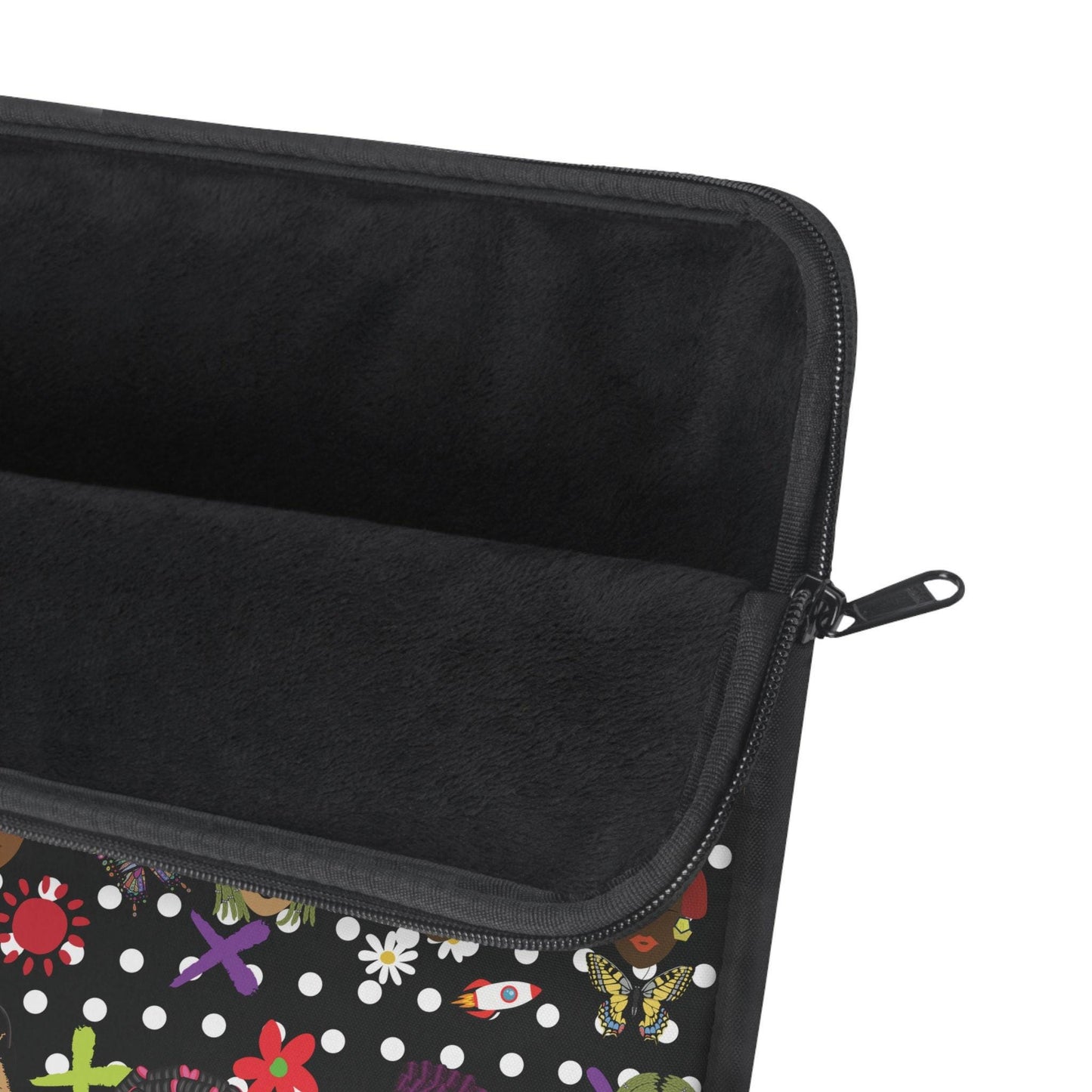 African Laptop Sleeve with Polka Dots  Stylish  Protective Case, Pro Macbook Air Sleeve