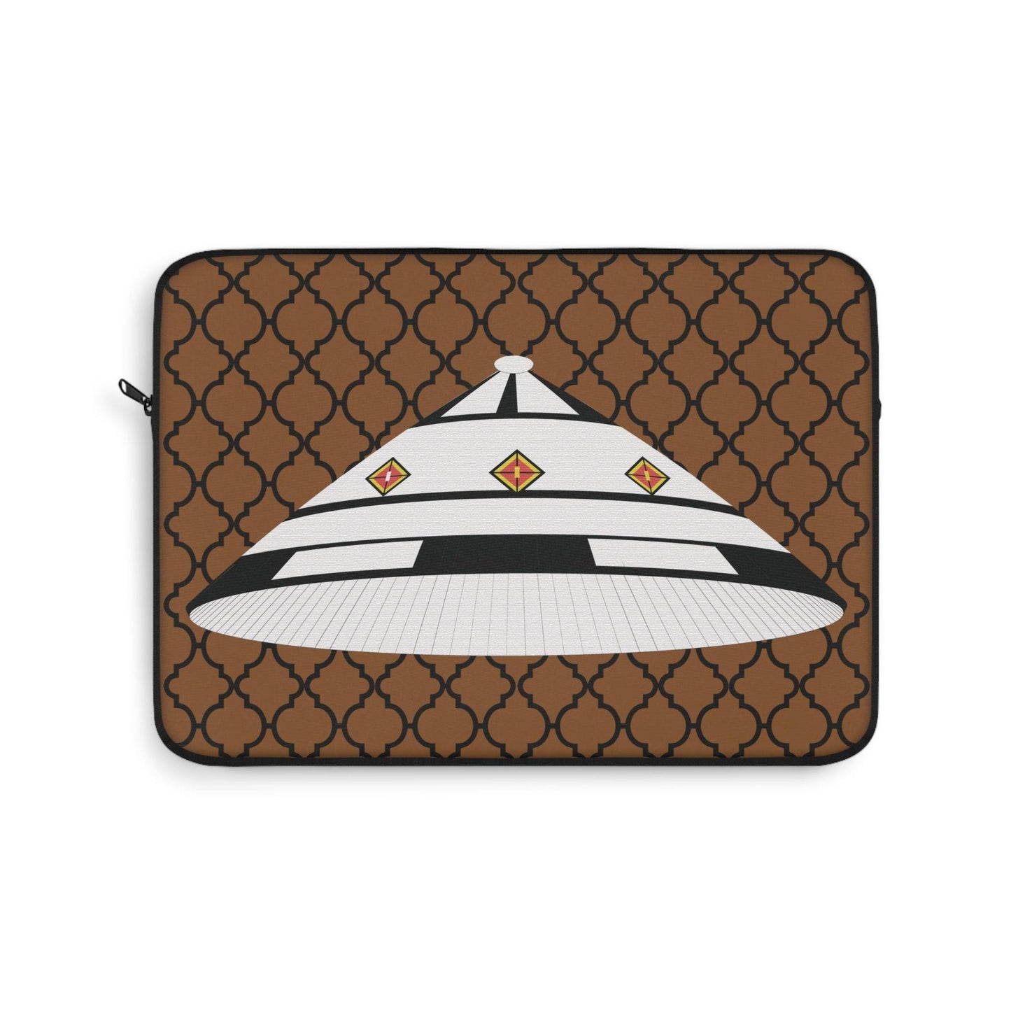 Fulani Hat Laptop Sleeve: African Argyle Print, Designer Computer Bag, Pro Macbook Air Sleeve
