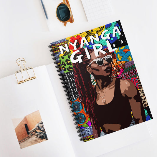 Nyanga Girl Spiral Notebook: African Inspired Stationery Gift