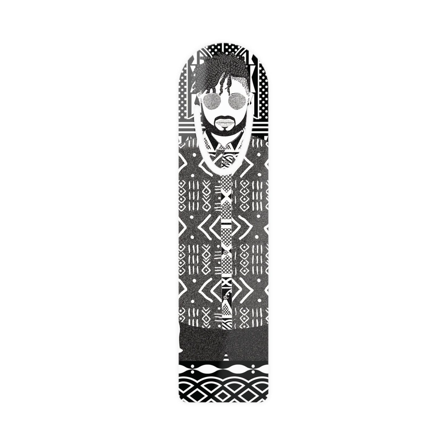 Pascale in Mudcloth African Bookmark Ideal for Readers, Stylish Bookmark Gift