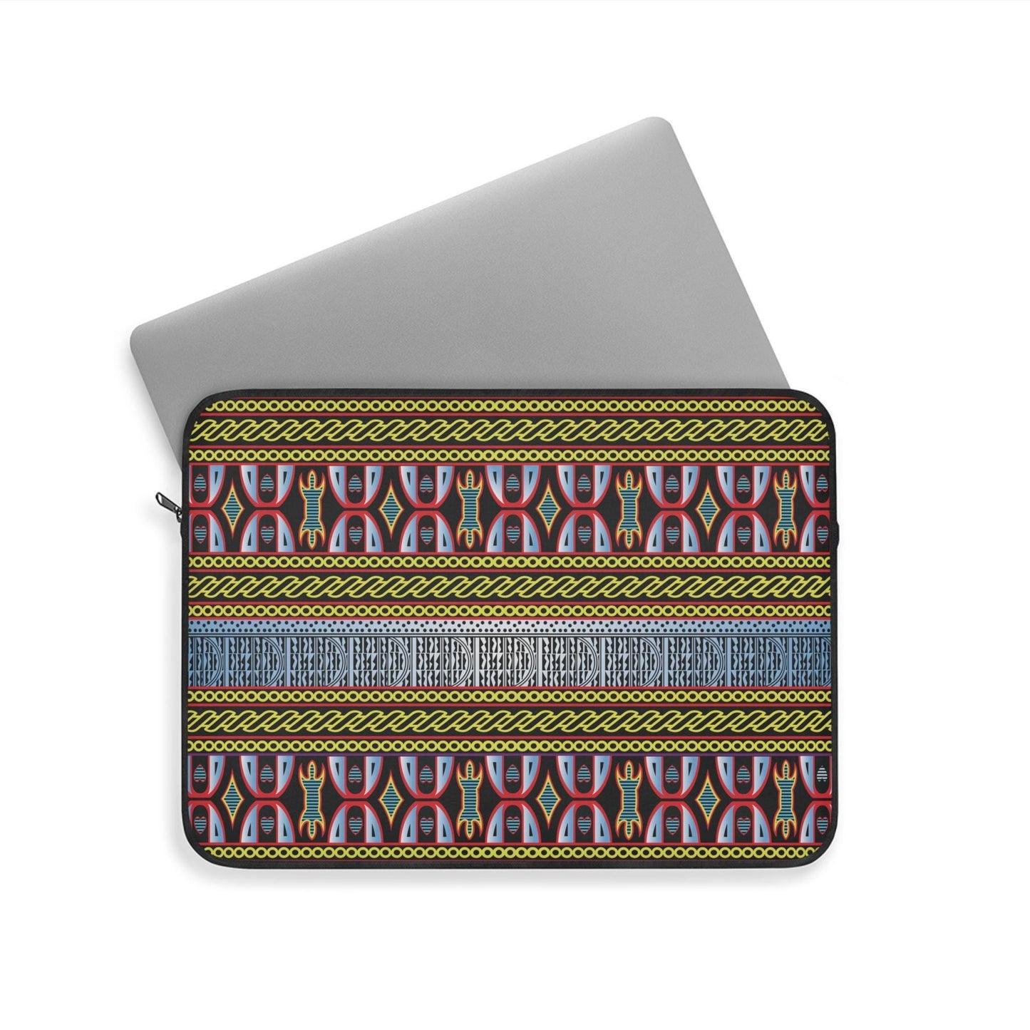Toghu Ndop Print Laptop Sleeve: African Fabric Computer Case, Pro Macbook Air Sleeve