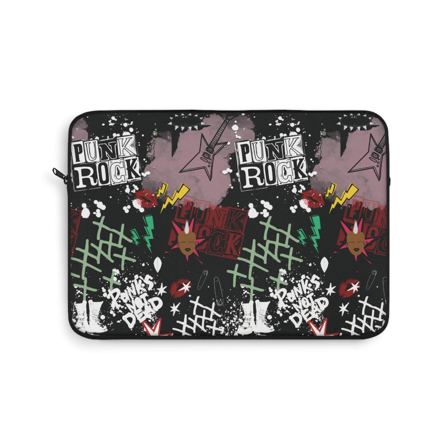 Punk Rock Laptop Sleeve: Stylish Polyester Protector