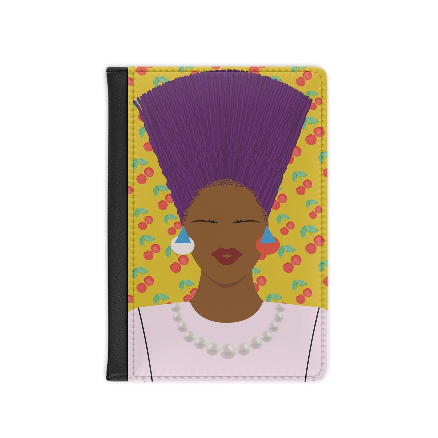 Nef with Purple Hair on Cherries - Passport Cover