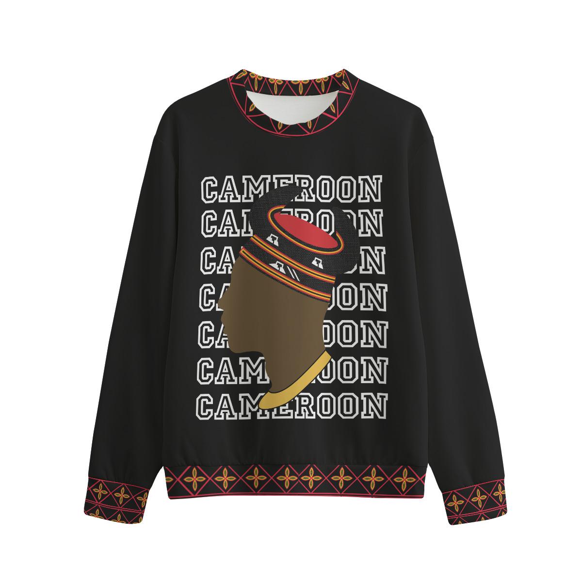 Bami Man Soft Cotton Blend Unisex Crewneck Sweatshirt, in Horn Hat with Toghu Accents