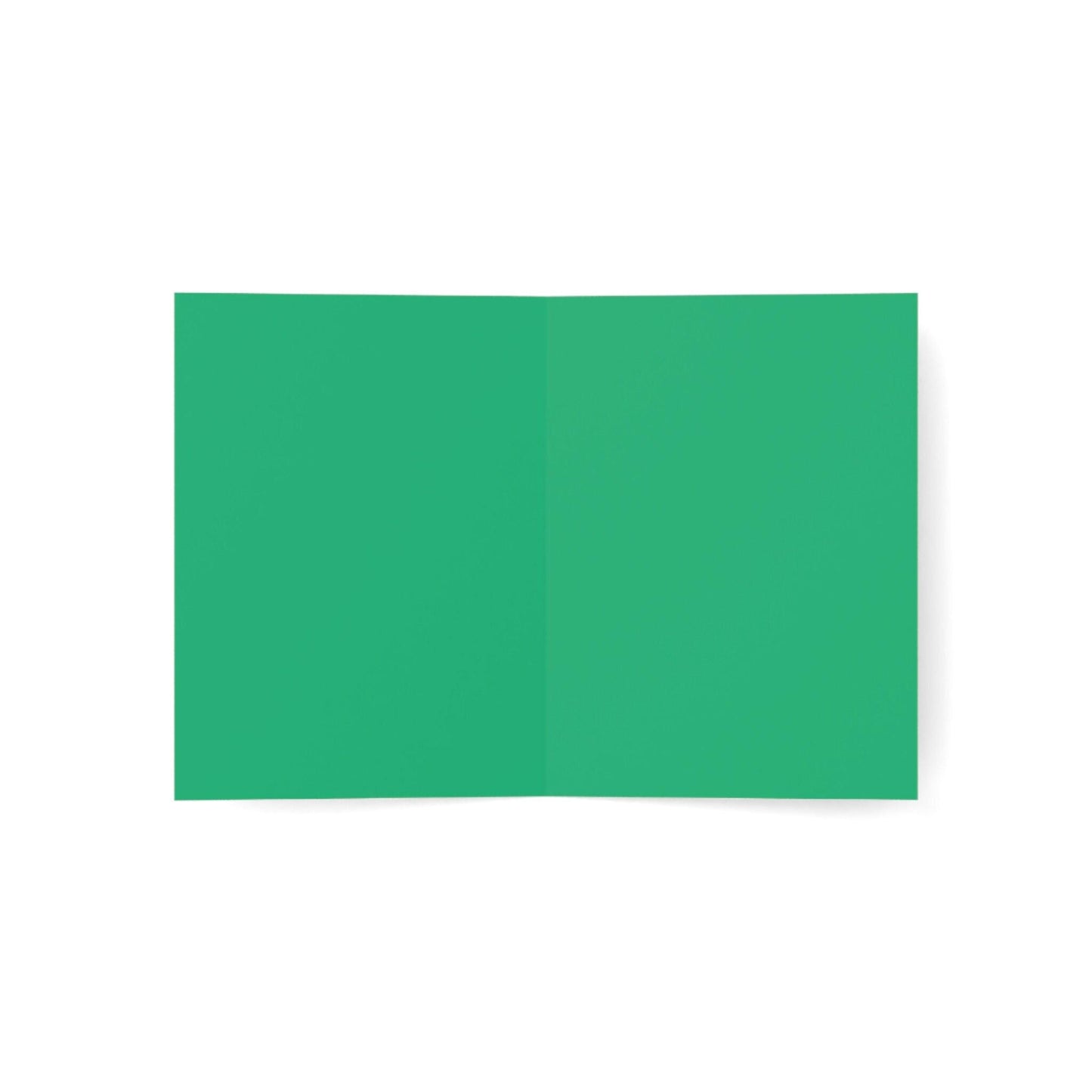 Smiling Mohawk N - Green checkers  Green African Greeting Cards (1, 10pcs)