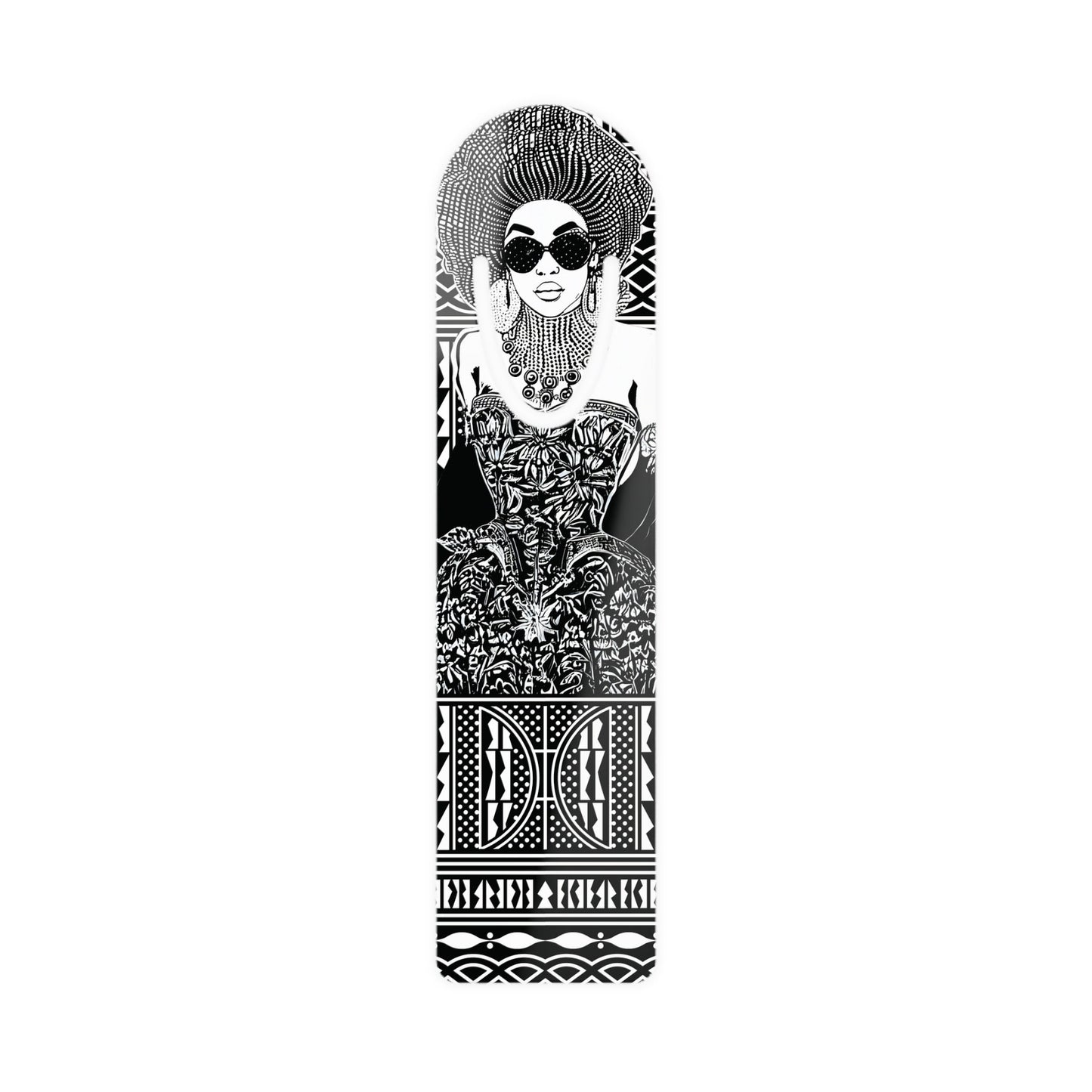 African Print Bookmark: Madame Headtie Design, Eclectic Page Holder