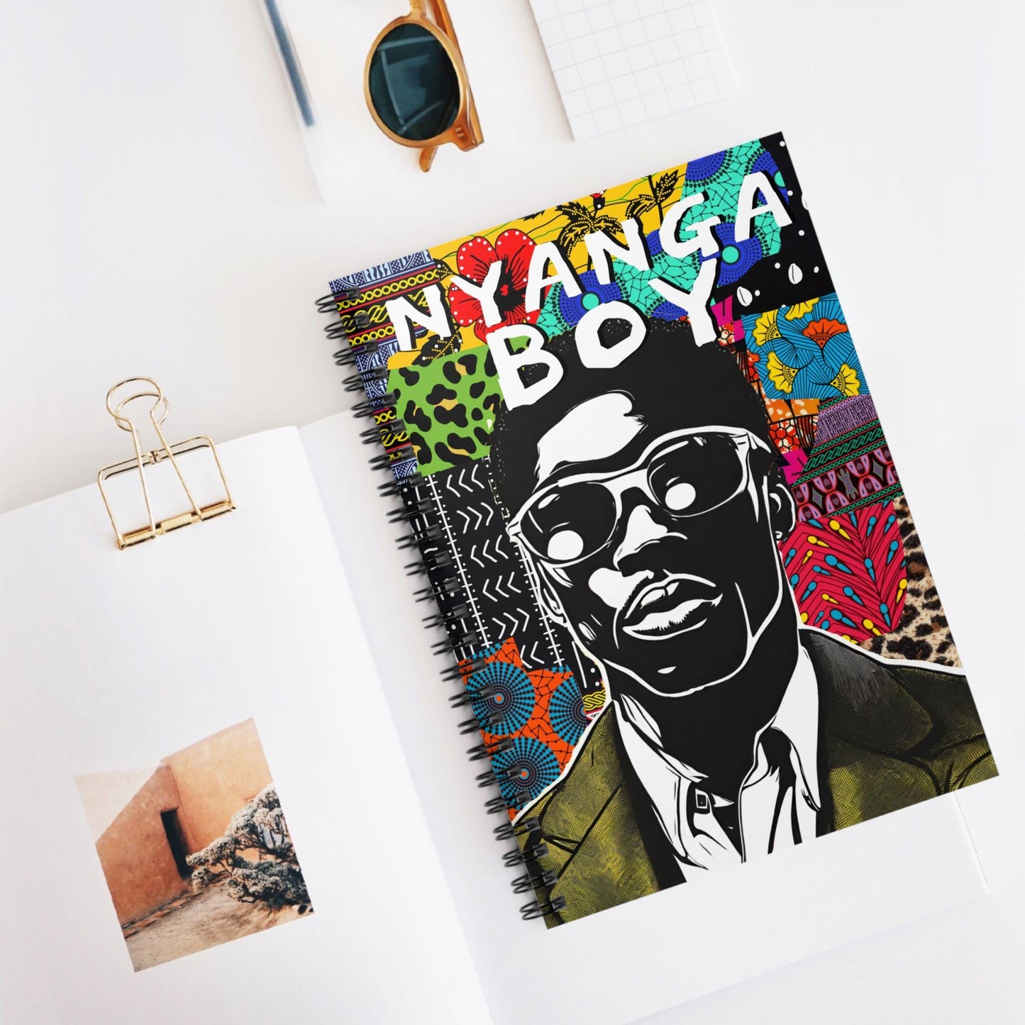 Nyanga Boy Spiral Notebook: African Inspired Stationery Gift