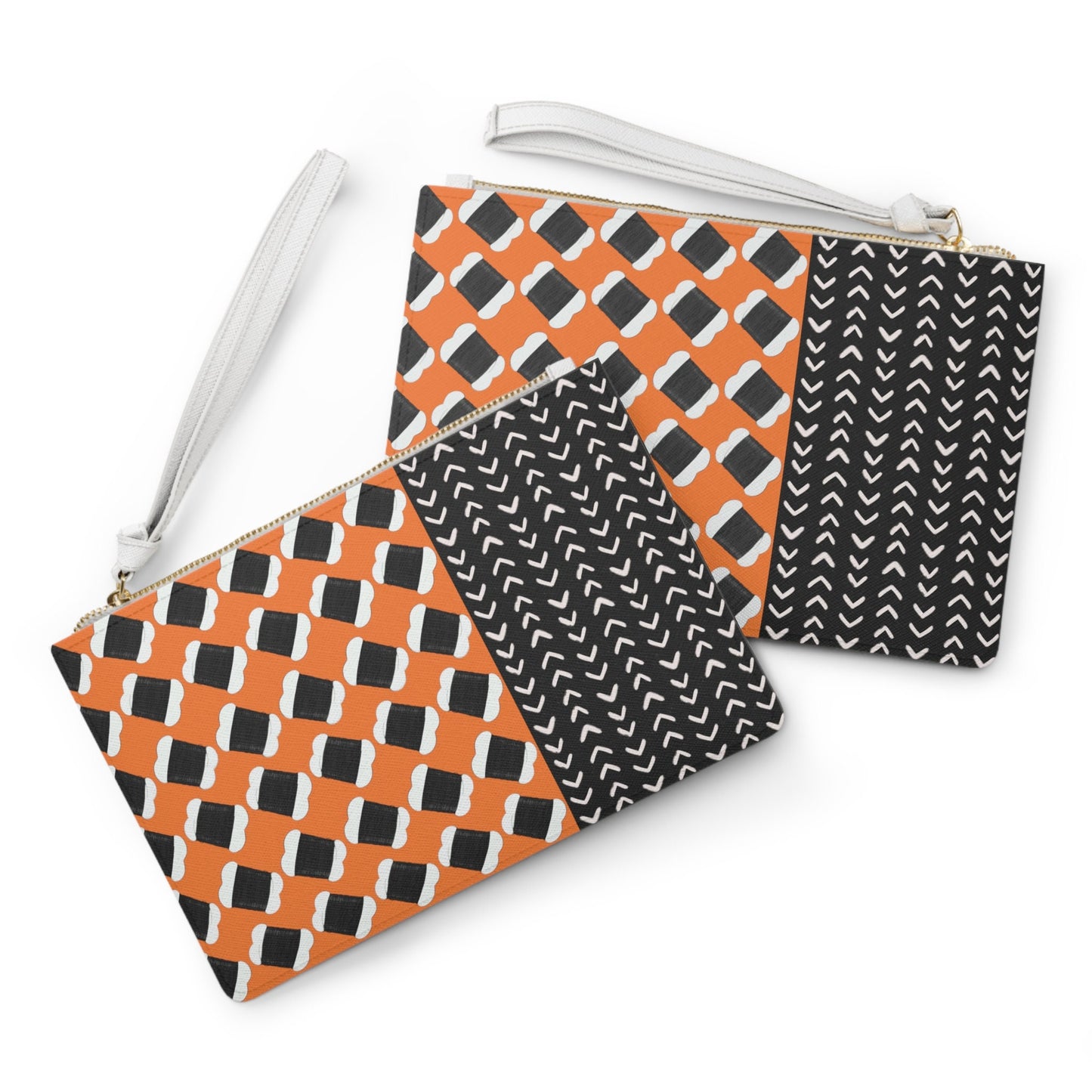 Hair Thread - Orange Wristlet Clutch Bag