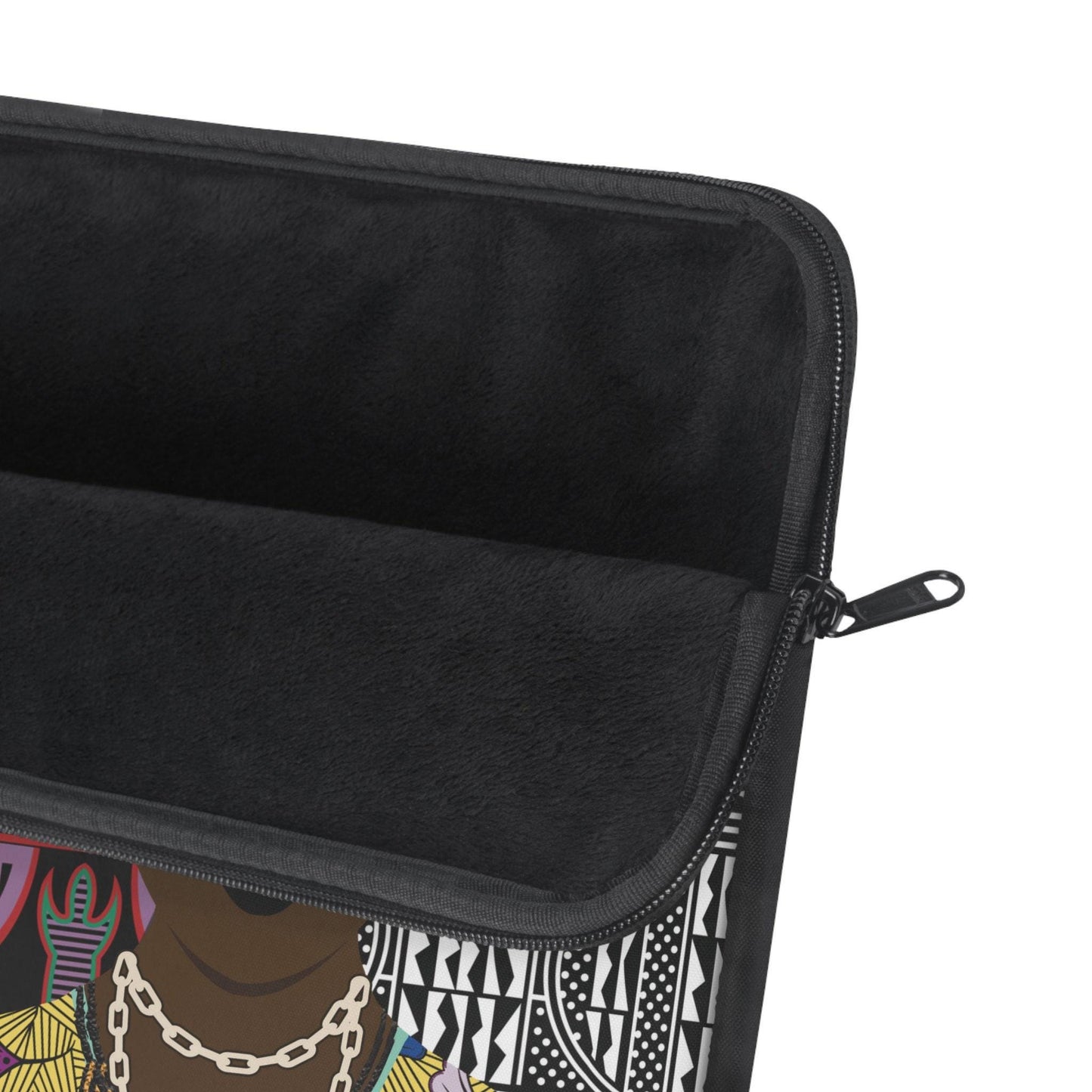 The Atebas on Black Ndop African Laptop Sleeve, Pro Macbook Air Sleeve