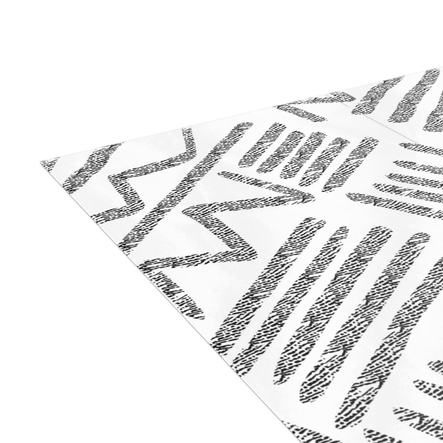 Pink Toghu Greeting Card - African Art, Graphite Glyphs (4.6" x 6.25")