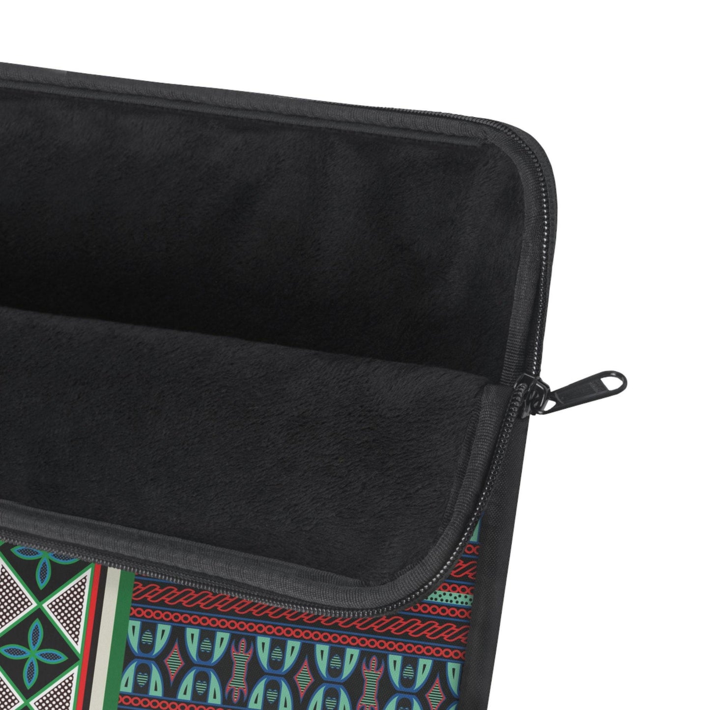 Aqua Red Toghu with Strip Laptop Sleeve - Front Print, Pro Macbook Air Sleeve