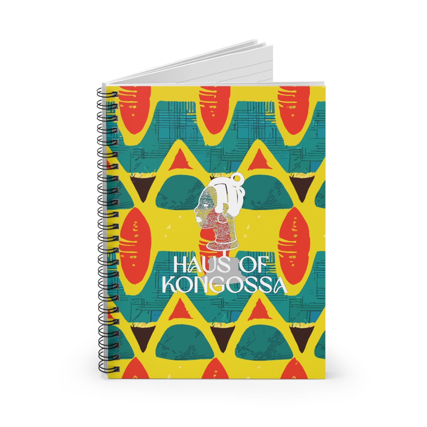 HOK Afrikana Front Cover Spiral Notebook - Ruled Line