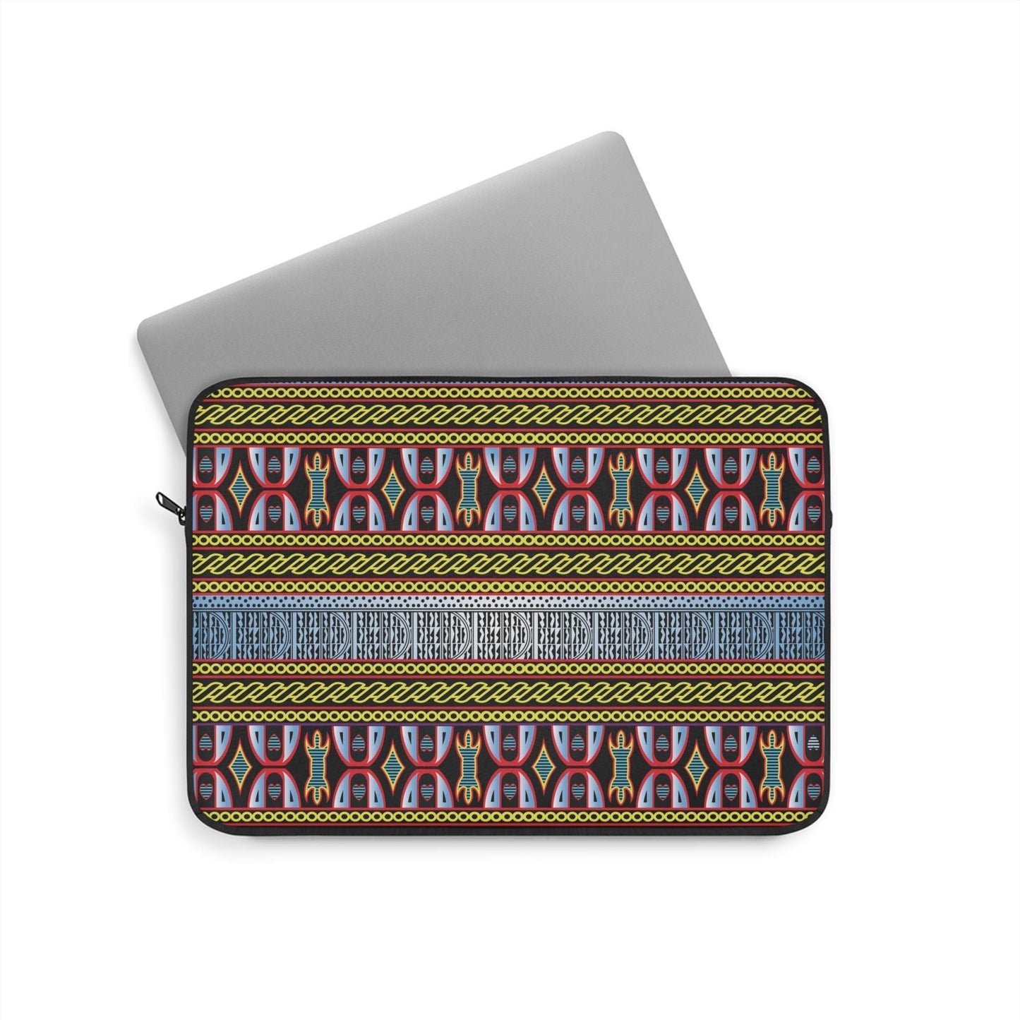 Toghu Ndop Print Laptop Sleeve: African Fabric Computer Case, Pro Macbook Air Sleeve