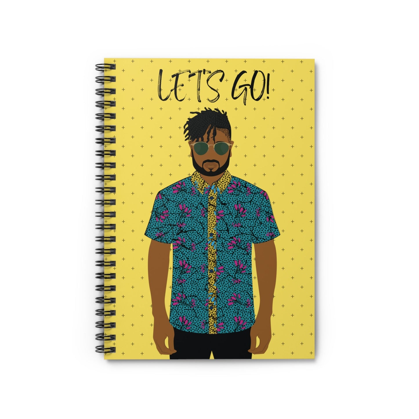 Pascale on the GO Spiral Notebook, Front Cover Print - Ruled Lines