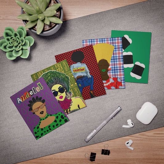 Let there be Cards! -  Multi-Design African Greeting Cards (5-Pack)