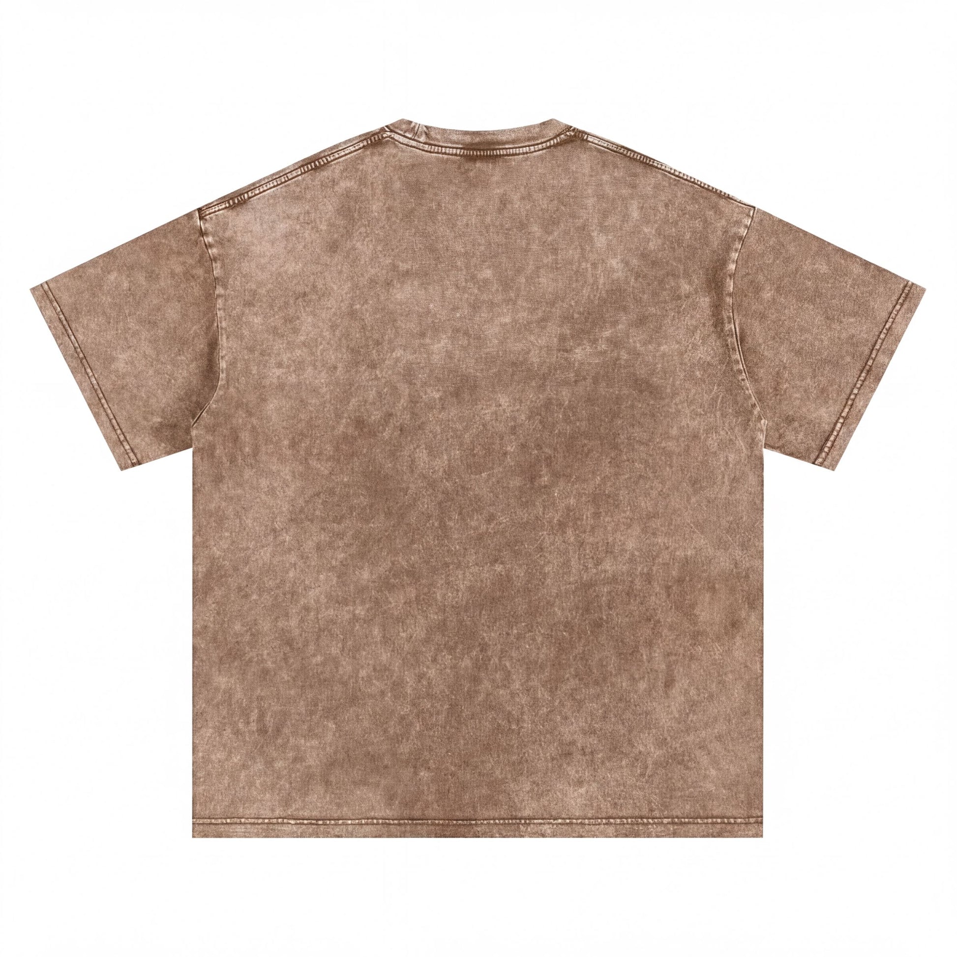 a brown t-shirt with a simple, casual design.