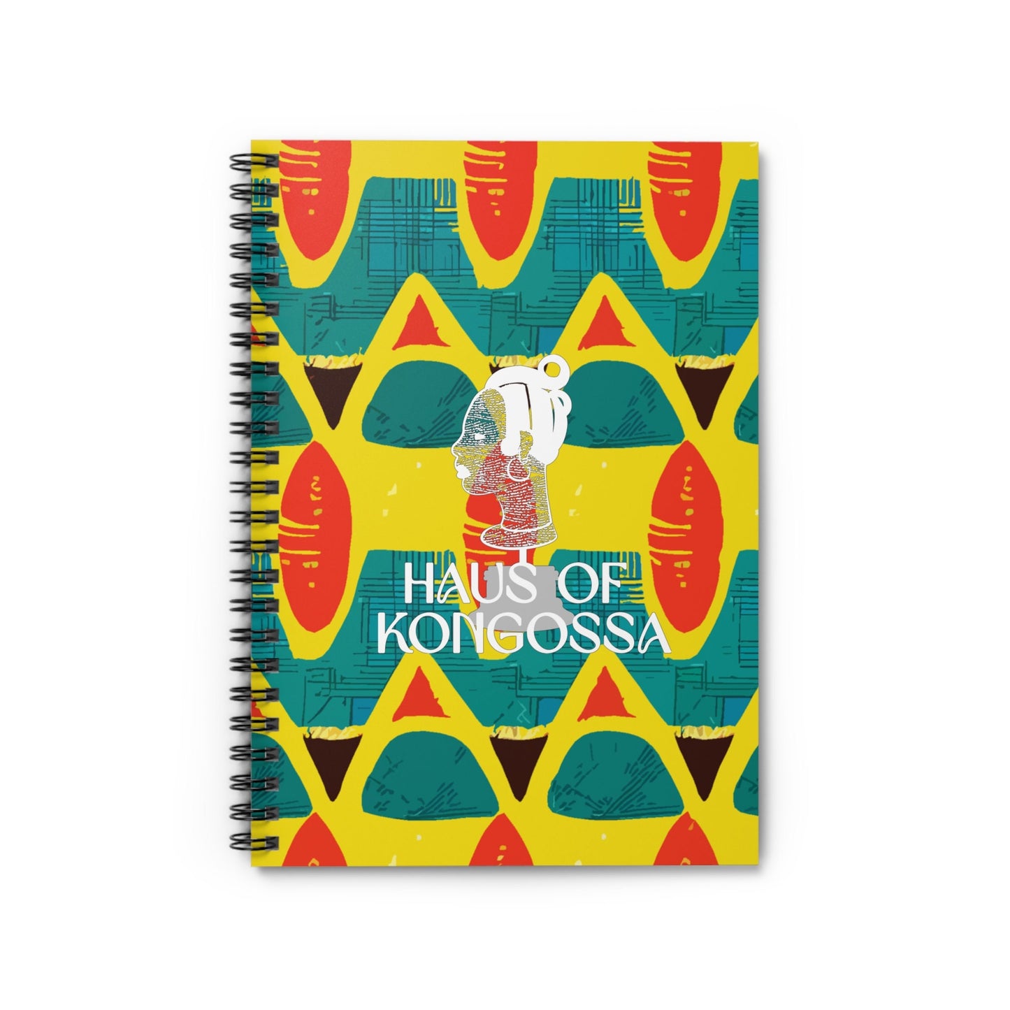 HOK Afrikana Front Cover Spiral Notebook - Ruled Line