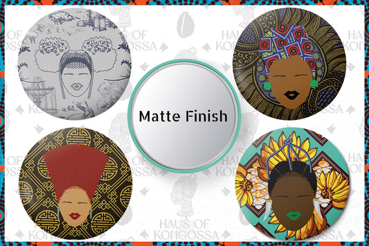 Matte Pocket Mirror, 3 Inch Compact Mirror, Purse Makeup