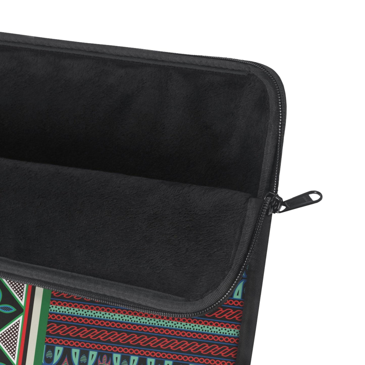 Aqua Red Toghu with Strip Laptop Sleeve - Front Print, Pro Macbook Air Sleeve