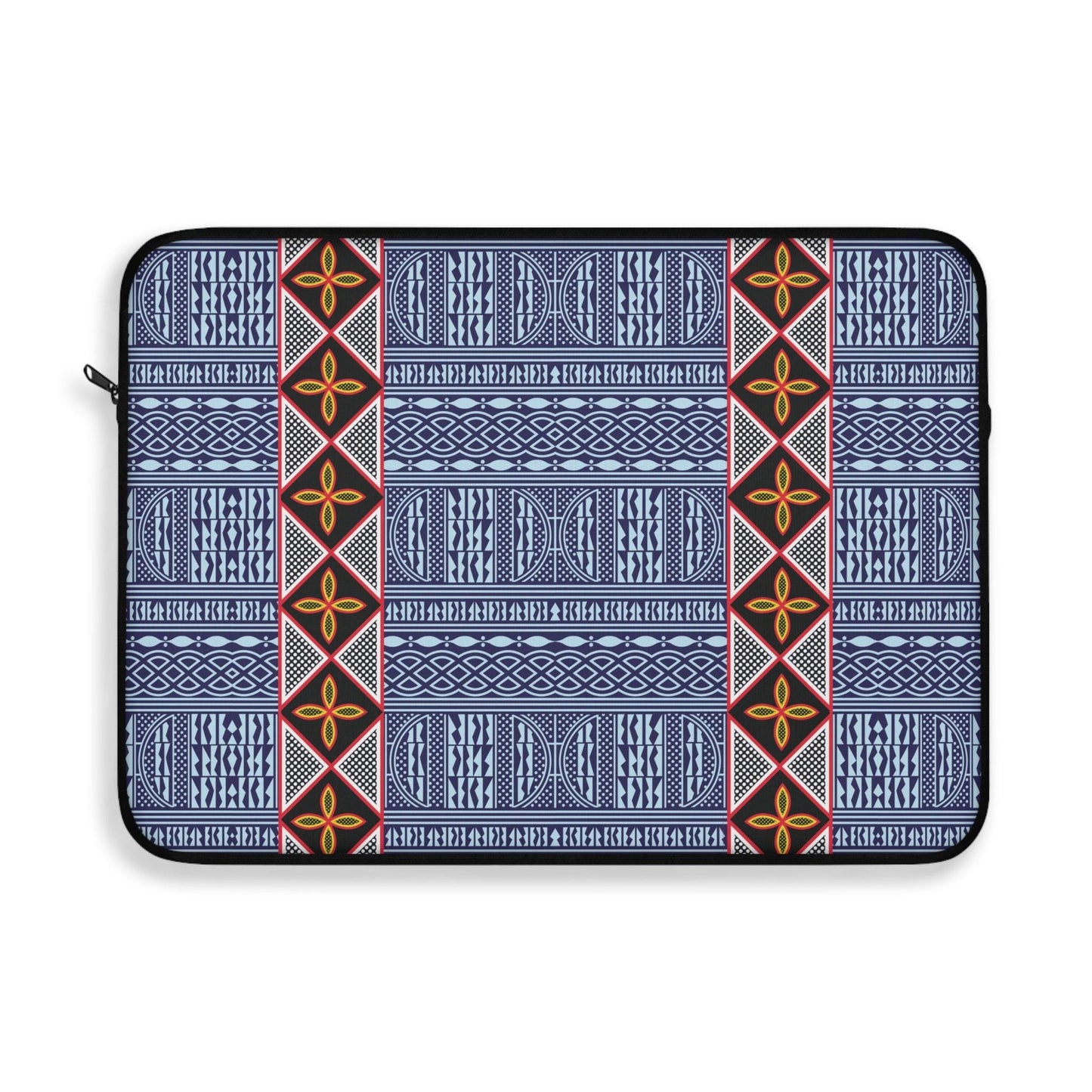 Ndop/Toghu Mixed African Laptop Sleeve: Two Sided Polyester Fabric