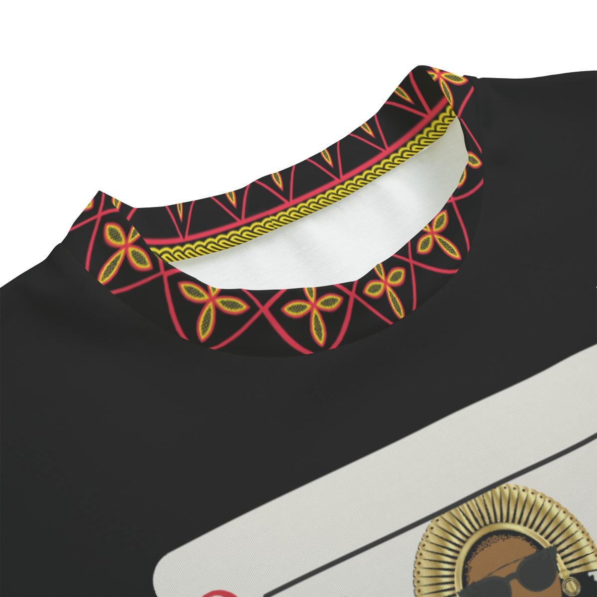 Queen of Cowries Soft Cotton Blend Unisex Crewneck Sweatshirt, with Toghu Accents