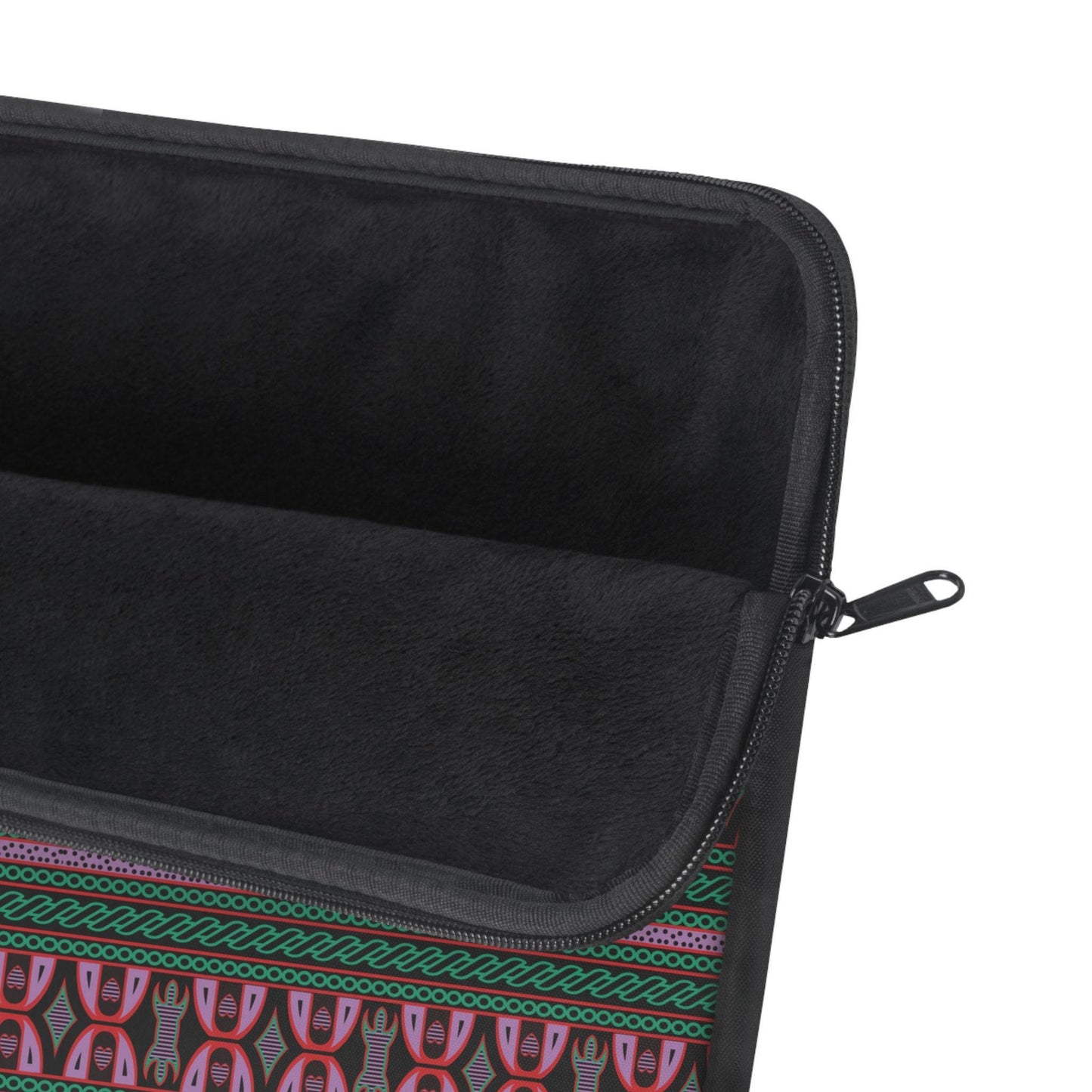 Purple Toghu African Print Laptop Sleeve: Designer Computer Bag