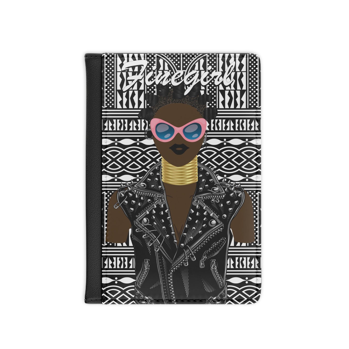 Finegirl(Chocolate) - Bigidi Hair and Motorcycle Jacket - BW Ndop - Passport Cover