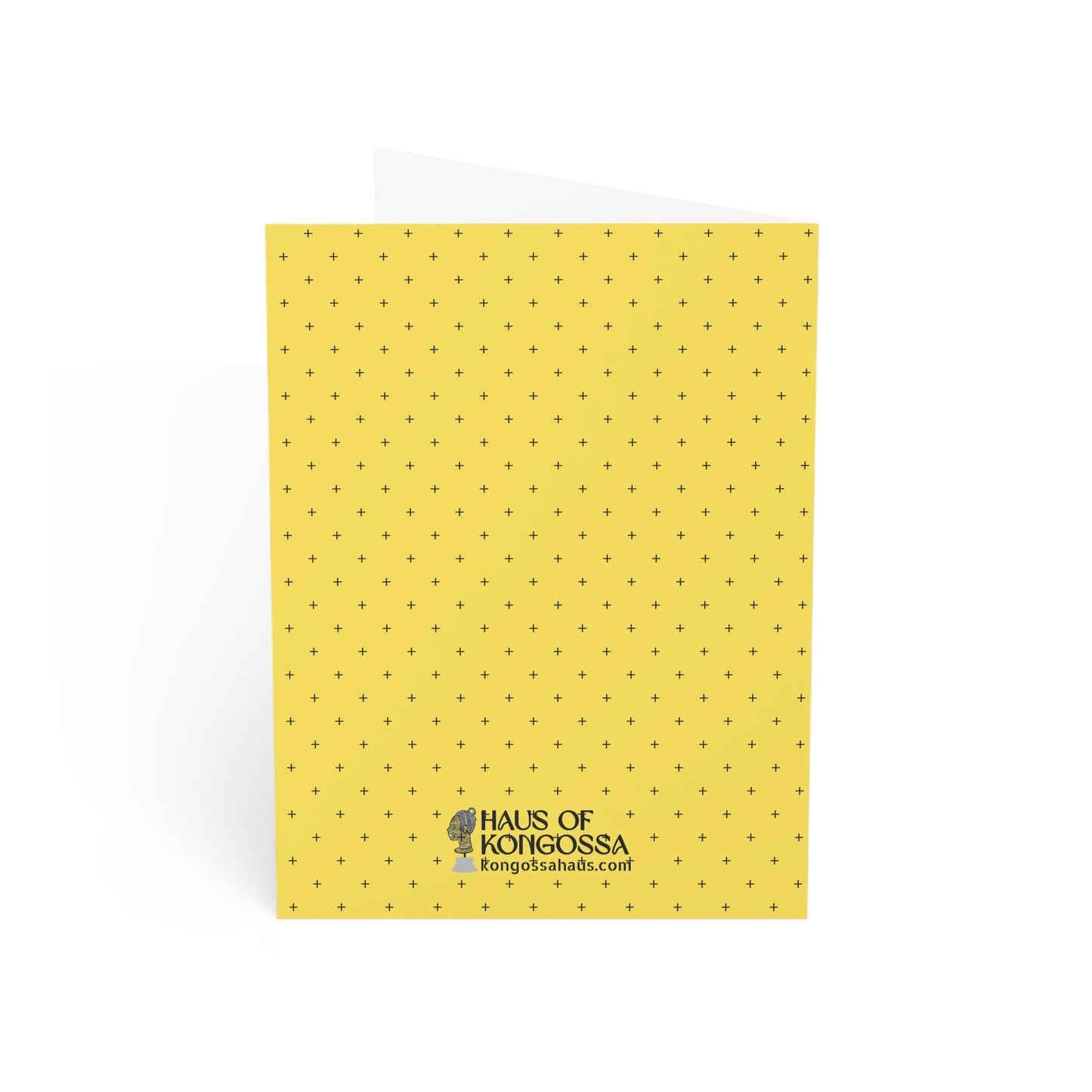 Pascale on the GO - Yellow cross Greeting Cards (1, 10pcs)