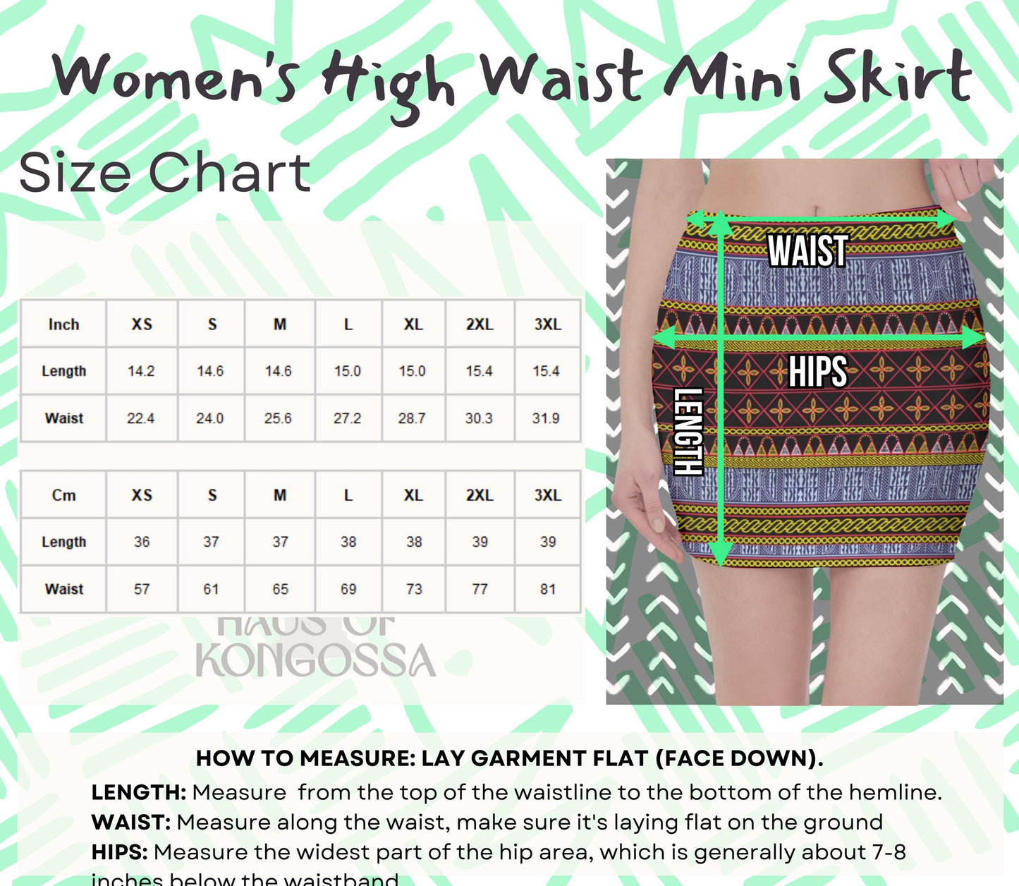 Ankara Mini Skirt: High Waist African Print, Stretchy Fabric, Ready to Ship